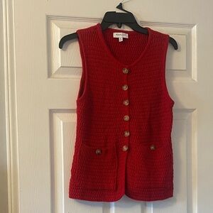 Gilli Vibrant Red Women's Cardigan Vest